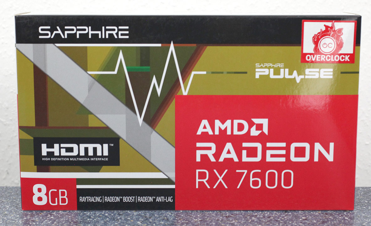 Видеокарта Sapphire Radeon RX 7600 Pulse OC